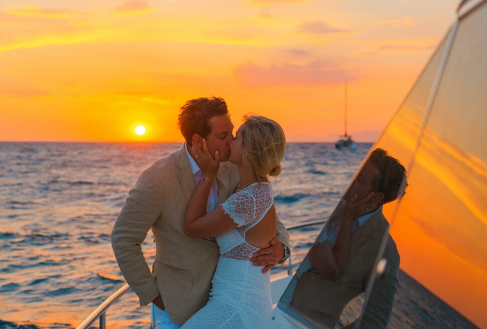 Santorini catamaran sunset cruise