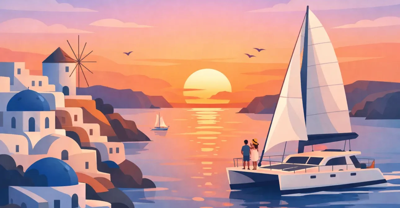 Santorini Sunset Catamaran Tour Guide