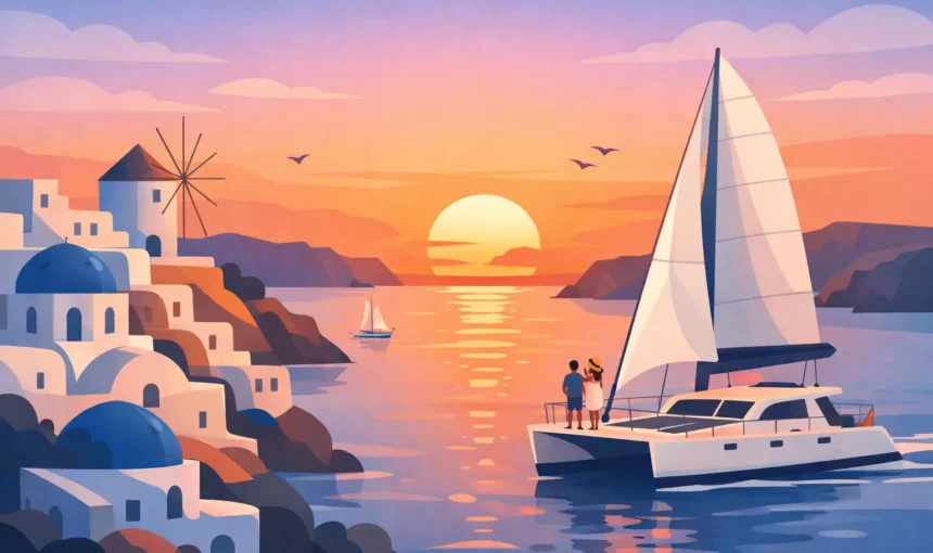 Santorini Sunset Catamaran Tour Guide